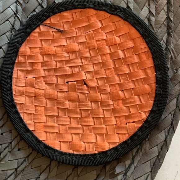 Emmanuel Geraldo Light Black Straw Wide Brim Colourful Hat Polka Dot Embellished - Picture 15 of 17